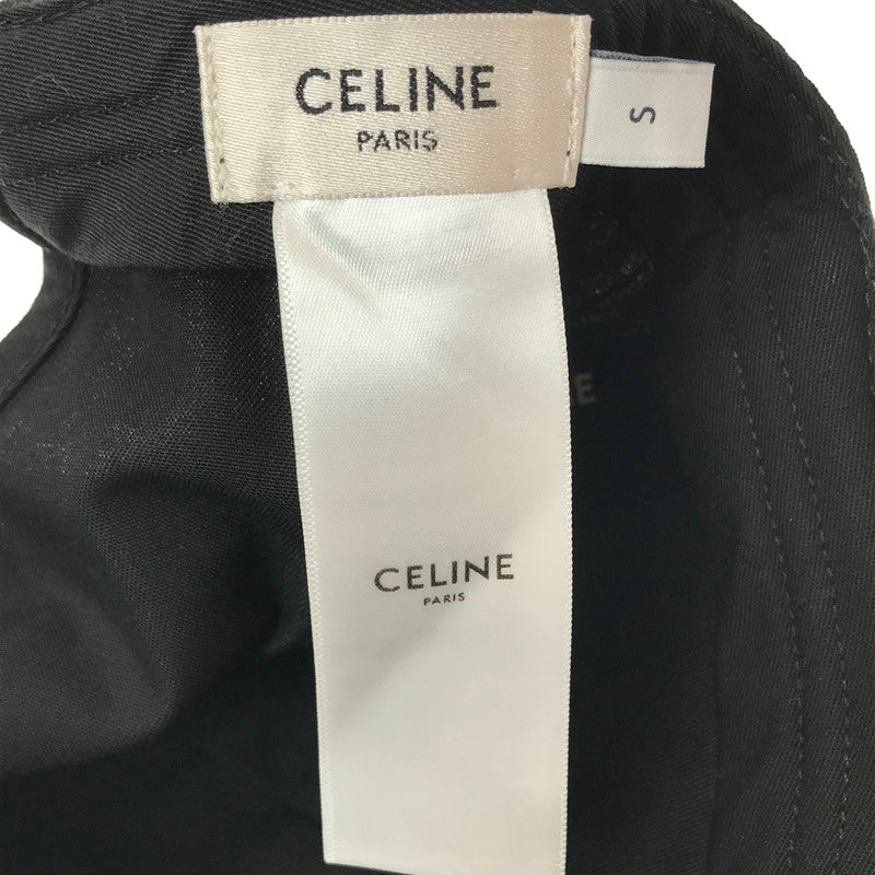 【中古品】【メンズ】 CELINE セリーヌ BASE BALL CAP 2AUA1242N.38NO ベース ボール キャップ 帽子 183-261023-ty-11-tagh サイズ：S カラー：ブラック 万代Net店