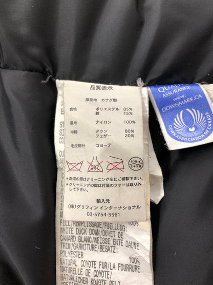 【現状渡し品】【メンズ】 CANADA GOOSE カナダグース JASPER PARKA 3438JM ジャスパー パーカ ダウン ジャケット アウター 141-261019-ty-10-tagh サイズ：M カラー：ブラック 万代Net店