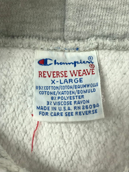 【現状渡し品】【メンズ】 CHAMPION チャンピオン 90'S REVERSE WEAVE VERMONT HOODIE 90年代 リバース ウィーブ バーモント フーディー 長袖 パーカー 146-261026-ty-06-tagh サイズ：XL カラー：グレー 万代Net店
