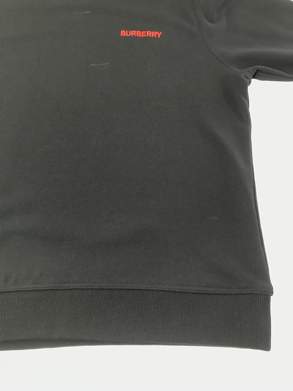 【中古品】【メンズ】 BURBERRY バーバリー ICON STRIPE COLLAR COTTON SWEATSHIRT 8091047 アイコン ストライプ カラー スウェットシャツ トレーナー 141-261019-na-14-tagh サイズ：L カラー：ブラック 万代Net店