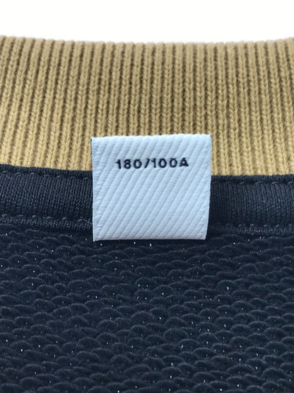 【中古品】【メンズ】 BURBERRY バーバリー ICON STRIPE COLLAR COTTON SWEATSHIRT 8091047 アイコン ストライプ カラー スウェットシャツ トレーナー 141-261019-na-14-tagh サイズ：L カラー：ブラック 万代Net店