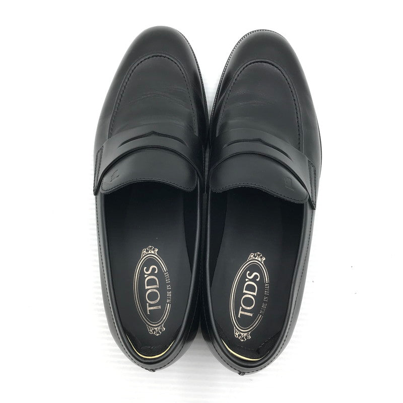 【中古品】【メンズ】 TOD'S トッズ LEATHER LOAFER レザー ローファー 靴 164-261018-na-16-tagh サイズ：10 カラー：BLACK 万代Net店