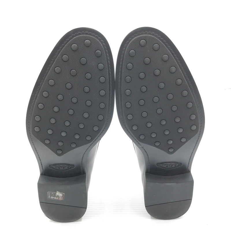 【中古品】【メンズ】 TOD'S トッズ LEATHER LOAFER レザー ローファー 靴 164-261018-na-16-tagh サイズ：10 カラー：BLACK 万代Net店