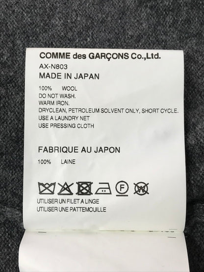 【中古品】【メンズ】 PLAY COMME des GARCONS プレイコムデギャルソン V-NECK CARDIGAN AX-N803 Vネック カーディガン 140-261019-na-13-tagh サイズ：M カラー：グレー 万代Net店