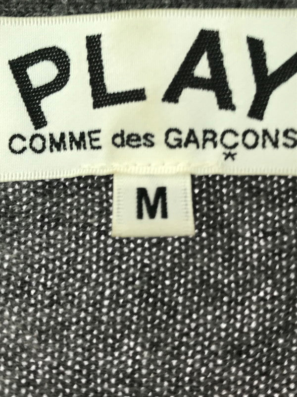 【中古品】【メンズ】 PLAY COMME des GARCONS プレイコムデギャルソン V-NECK CARDIGAN AX-N803 Vネック カーディガン 140-261019-na-13-tagh サイズ：M カラー：グレー 万代Net店