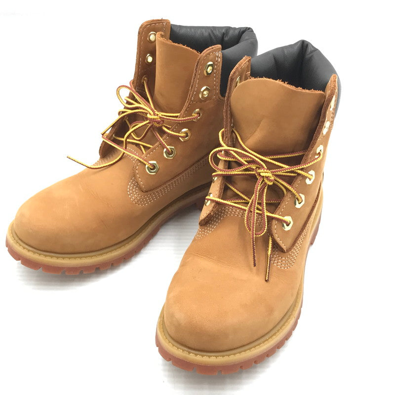 【中古品】【レディース】 TIMBERLAND ティンバーランド 6INCH PREMIUM BOOT 10361 6インチ プレミアム ブーツ 靴 167-261018-na-19-tagh サイズ：7 1/2 W カラー：CAMEL 万代Net店