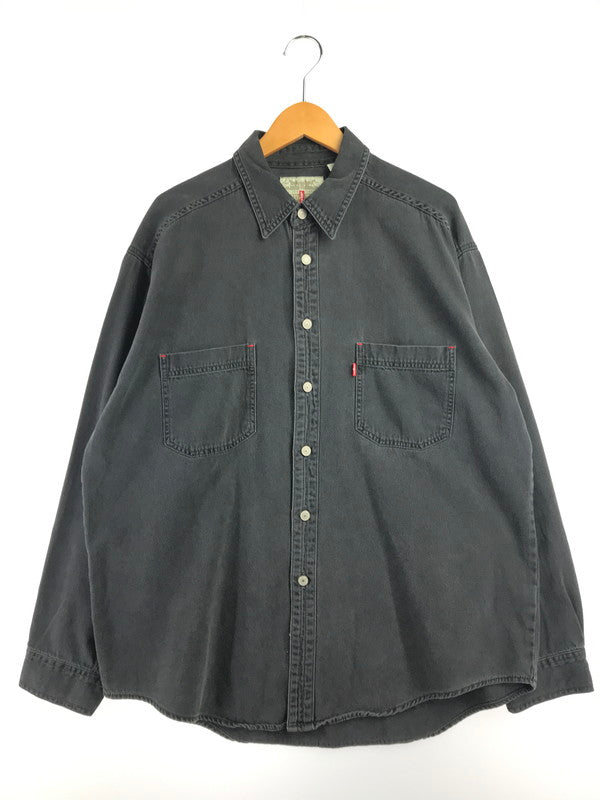 【中古品】【メンズ】 LEVI'S リーバイス 90'S L/S BLACK DENIM SHIRT 60560-1361 90年代 ブラック デニムシャツ 長袖シャツ 146-261020-na-18-tagh サイズ：XL カラー：ブラック 万代Net店