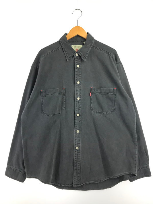 【中古品】【メンズ】 LEVI'S リーバイス 90'S L/S BLACK DENIM SHIRT 60560-1361 90年代 ブラック デニムシャツ 長袖シャツ 146-261020-na-18-tagh サイズ：XL カラー：ブラック 万代Net店