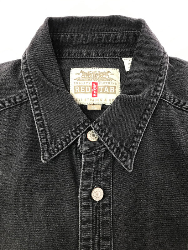 【中古品】【メンズ】 LEVI'S リーバイス 90'S L/S BLACK DENIM SHIRT 60560-1361 90年代 ブラック デニムシャツ 長袖シャツ 146-261020-na-18-tagh サイズ：XL カラー：ブラック 万代Net店
