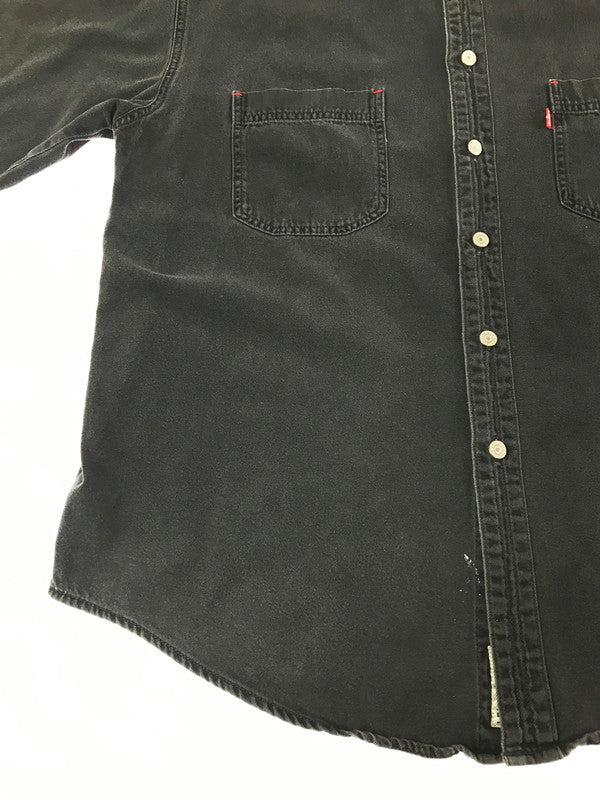 【中古品】【メンズ】 LEVI'S リーバイス 90'S L/S BLACK DENIM SHIRT 60560-1361 90年代 ブラック デニムシャツ 長袖シャツ 146-261020-na-18-tagh サイズ：XL カラー：ブラック 万代Net店