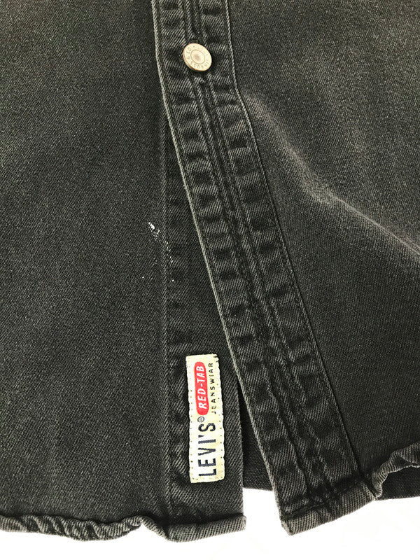 【中古品】【メンズ】 LEVI'S リーバイス 90'S L/S BLACK DENIM SHIRT 60560-1361 90年代 ブラック デニムシャツ 長袖シャツ 146-261020-na-18-tagh サイズ：XL カラー：ブラック 万代Net店