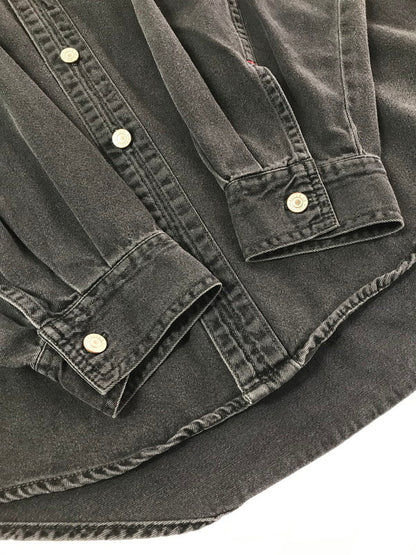 【中古品】【メンズ】 LEVI'S リーバイス 90'S L/S BLACK DENIM SHIRT 60560-1361 90年代 ブラック デニムシャツ 長袖シャツ 146-261020-na-18-tagh サイズ：XL カラー：ブラック 万代Net店