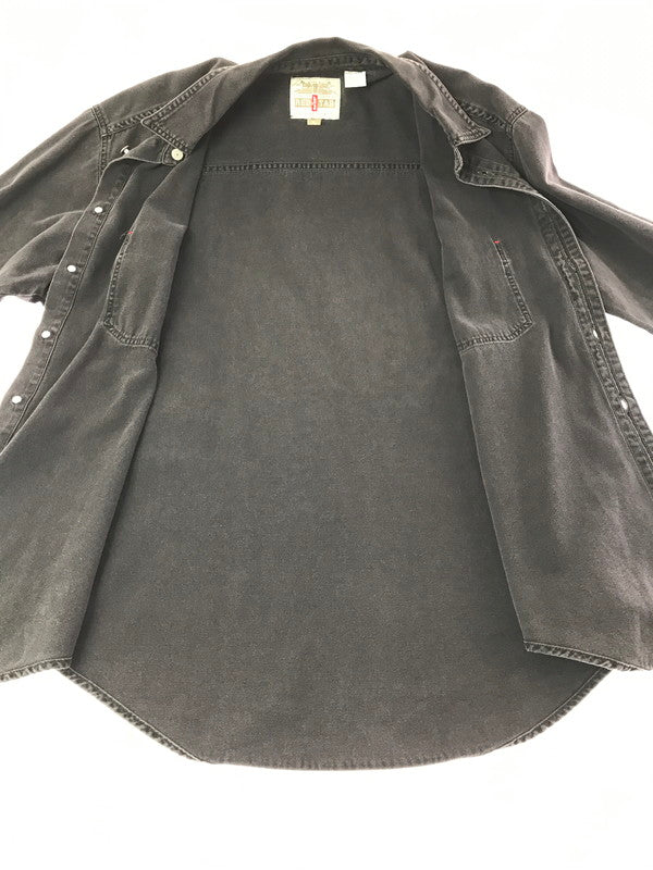 【中古品】【メンズ】 LEVI'S リーバイス 90'S L/S BLACK DENIM SHIRT 60560-1361 90年代 ブラック デニムシャツ 長袖シャツ 146-261020-na-18-tagh サイズ：XL カラー：ブラック 万代Net店