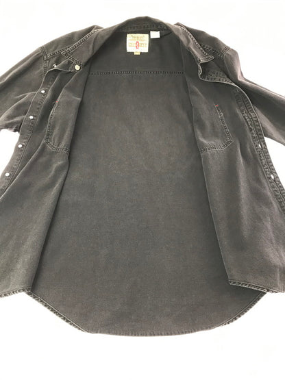 【中古品】【メンズ】 LEVI'S リーバイス 90'S L/S BLACK DENIM SHIRT 60560-1361 90年代 ブラック デニムシャツ 長袖シャツ 146-261020-na-18-tagh サイズ：XL カラー：ブラック 万代Net店