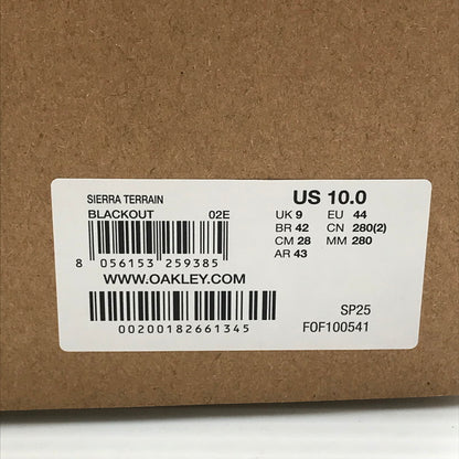 【中古美品】【メンズ】 OAKLEY オークリー SIERRA TERRAIN SNEAKER FOF100541 シエラ テレイン スニーカー 靴 162-261018-na-10-tagh サイズ：28cm UK 9 カラー：BLACK 万代Net店