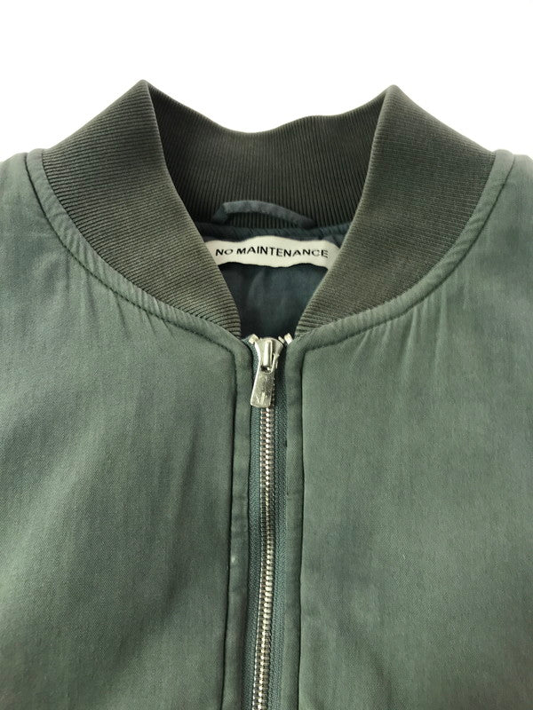【中古品】【メンズ】 NO MAINTENANCE ノーメンテナンス BOMBER JACKET ボンバージャケット アウター 141-261019-na-18-tagh サイズ：M カラー：グレー系 万代Net店
