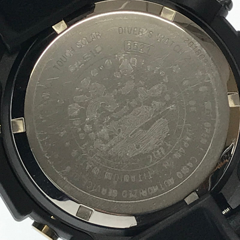 【中古美品】【メンズ】 G-SHOCK ジーショック × ICERC JAPAN アイサーチ ジャパン FROGMAN GW-8200K-9JR フロッグマン タフソーラー 腕時計 196-261017-na-16-tagh カラー：ブラック/イエロー 万代Net店