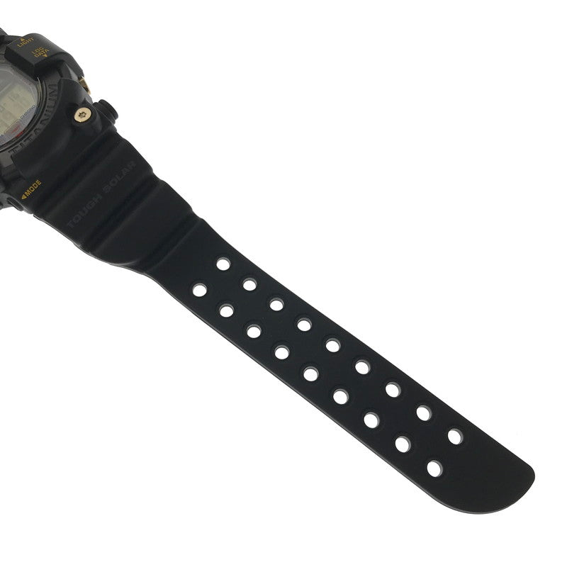 【中古美品】【メンズ】 G-SHOCK ジーショック × ICERC JAPAN アイサーチ ジャパン FROGMAN GW-8200K-9JR フロッグマン タフソーラー 腕時計 196-261017-na-16-tagh カラー：ブラック/イエロー 万代Net店