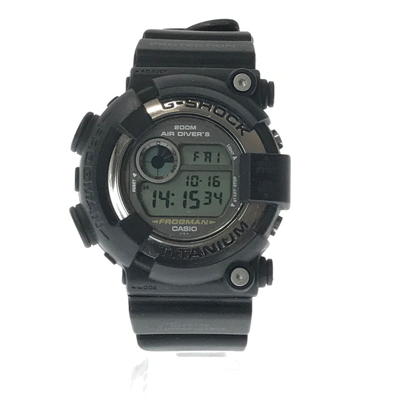 【中古品】【メンズ】 G-SHOCK ジーショック FROGMAN AIR DIVER'S WATCH DW-8200 フロッグマン 腕時計 196-261017-na-19-tagh カラー：ブラック 万代Net店