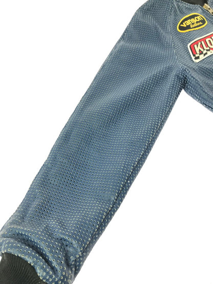【中古品】【メンズ】 VANSON バンソン PUNCHING LEATHER BLOUSON パンチング レザージャケット アウター 145-261019-na-15-tagh サイズ：36 カラー：ブルー 万代Net店