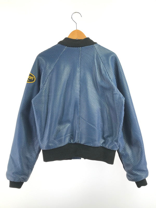 【中古品】【メンズ】 VANSON バンソン PUNCHING LEATHER BLOUSON パンチング レザージャケット アウター 145-261019-na-15-tagh サイズ：36 カラー：ブルー 万代Net店