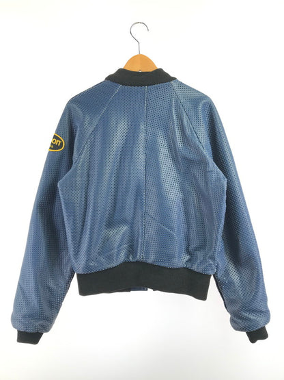 【中古品】【メンズ】 VANSON バンソン PUNCHING LEATHER BLOUSON パンチング レザージャケット アウター 145-261019-na-15-tagh サイズ：36 カラー：ブルー 万代Net店