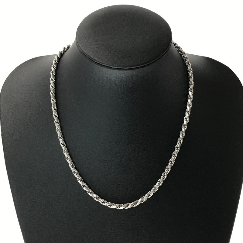 【中古品】【メンズ】 AVALANCHE アヴァランチ SV925 ROPE NECKLACE ロープ ネックレス アクセサリー 192-261017-na-13-tagh カラー：シルバー 万代Net店