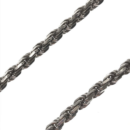 【中古品】【メンズ】 AVALANCHE アヴァランチ SV925 ROPE NECKLACE ロープ ネックレス アクセサリー 192-261017-na-13-tagh カラー：シルバー 万代Net店