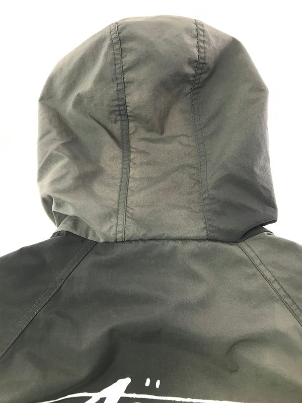 【中古品】【メンズ】 STUSSY ステューシー BEACH SHELL WAVE DYE JACKET 115728 ブリーチ シェルジャケット ナイロンジャケット ライトアウター 142-261019-na-16-tagh サイズ：M カラー：ブラック/グレー 万代Net店