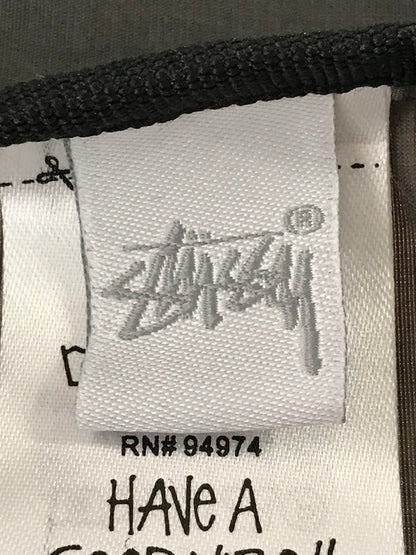 【中古品】【メンズ】 STUSSY ステューシー BEACH SHELL WAVE DYE JACKET 115728 ブリーチ シェルジャケット ナイロンジャケット ライトアウター 142-261019-na-16-tagh サイズ：M カラー：ブラック/グレー 万代Net店