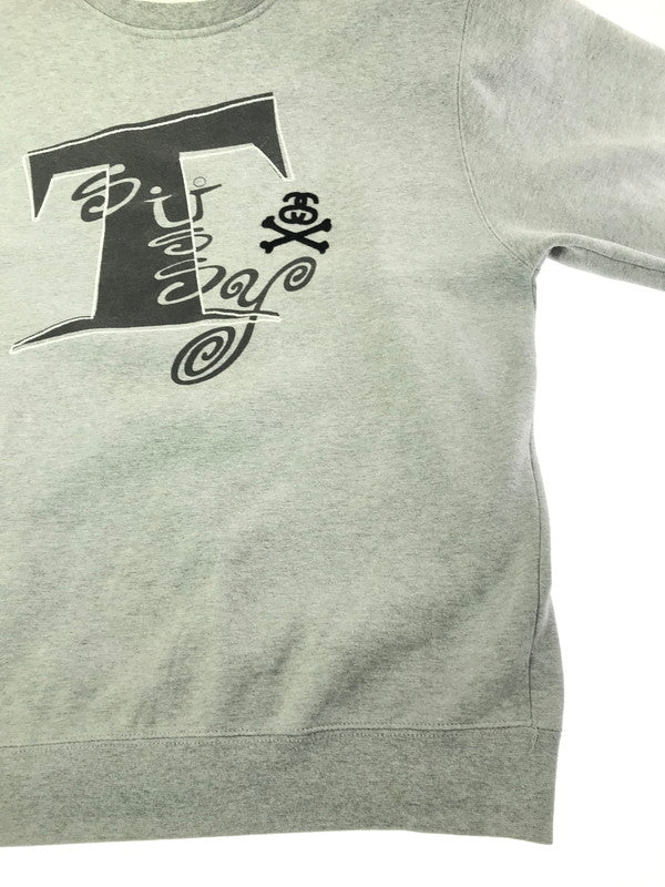 【中古品】【メンズ】 OLD STUSSY オールド ステューシー 90'S CREWNECK SWEATSHIRT USA製 紺タグ 90年代 クルーネック スウェットシャツ トレーナー 142-261019-na-11-tagh サイズ：L カラー：グレー 万代Net店