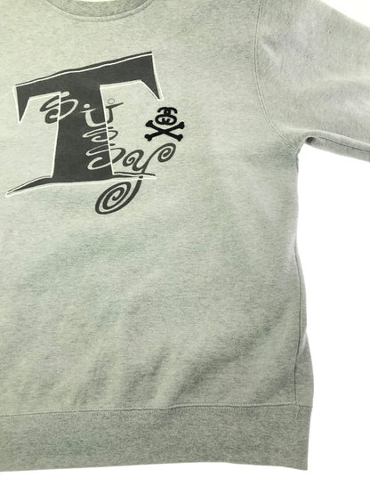 【中古品】【メンズ】 OLD STUSSY オールド ステューシー 90'S CREWNECK SWEATSHIRT USA製 紺タグ 90年代 クルーネック スウェットシャツ トレーナー 142-261019-na-11-tagh サイズ：L カラー：グレー 万代Net店