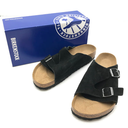 【中古品】【メンズ】 BIRKENSTOCK ビルケンシュトック 1025045 ZURICH SUEDE SANDAL "BLACK" 靴 164-261018-na-14-tagh サイズ：43 カラー：BLACK 万代Net店