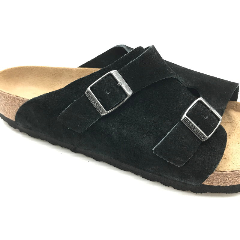 【中古品】【メンズ】 BIRKENSTOCK ビルケンシュトック 1025045 ZURICH SUEDE SANDAL "BLACK" 靴 164-261018-na-14-tagh サイズ：43 カラー：BLACK 万代Net店