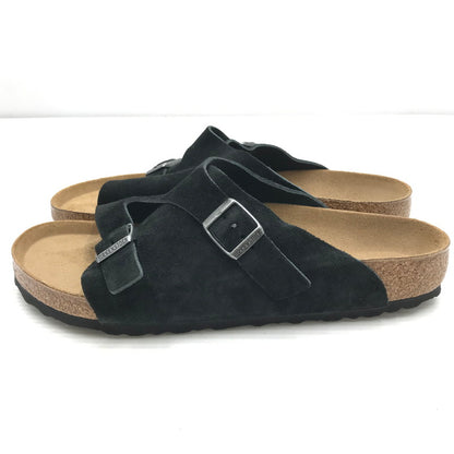 【中古品】【メンズ】 BIRKENSTOCK ビルケンシュトック 1025045 ZURICH SUEDE SANDAL "BLACK" 靴 164-261018-na-14-tagh サイズ：43 カラー：BLACK 万代Net店