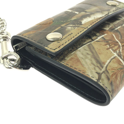 【中古品】【メンズ】 SUPREME シュプリーム 25FW LEATHER CHAIN WALLET REALTREER HARDWOODS CAMO 25年秋冬 レザー チェーン ウォレット リアルツリー ハードウッズ 149-201023-ty-34-tagh カラー：カモ 万代Net店
