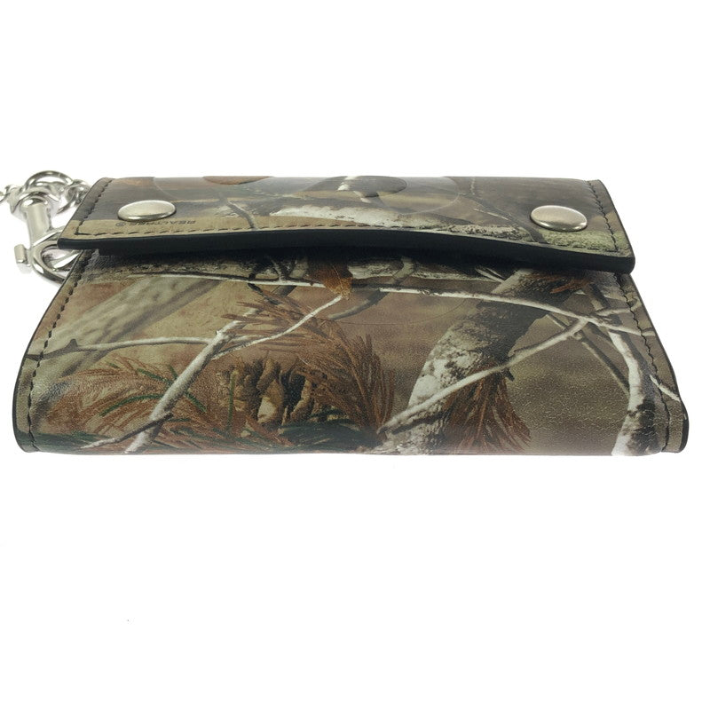 【中古品】【メンズ】 SUPREME シュプリーム 25FW LEATHER CHAIN WALLET REALTREER HARDWOODS CAMO 25年秋冬 レザー チェーン ウォレット リアルツリー ハードウッズ 149-201023-ty-34-tagh カラー：カモ 万代Net店