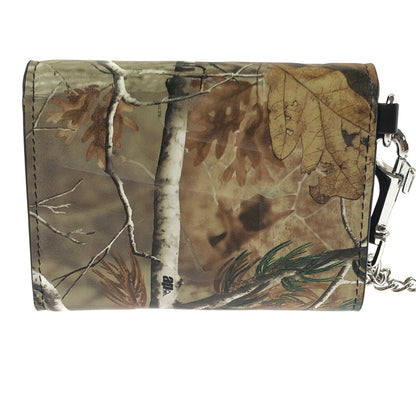 【中古品】【メンズ】 SUPREME シュプリーム 25FW LEATHER CHAIN WALLET REALTREER HARDWOODS CAMO 25年秋冬 レザー チェーン ウォレット リアルツリー ハードウッズ 149-201023-ty-34-tagh カラー：カモ 万代Net店
