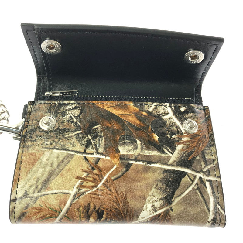 【中古品】【メンズ】 SUPREME シュプリーム 25FW LEATHER CHAIN WALLET REALTREER HARDWOODS CAMO 25年秋冬 レザー チェーン ウォレット リアルツリー ハードウッズ 149-201023-ty-34-tagh カラー：カモ 万代Net店
