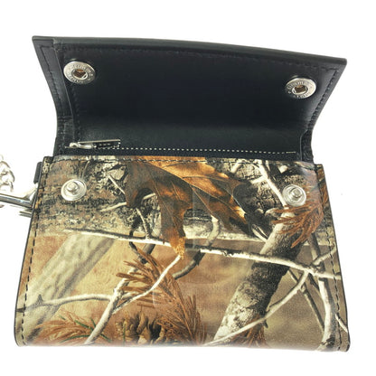 【中古品】【メンズ】 SUPREME シュプリーム 25FW LEATHER CHAIN WALLET REALTREER HARDWOODS CAMO 25年秋冬 レザー チェーン ウォレット リアルツリー ハードウッズ 149-201023-ty-34-tagh カラー：カモ 万代Net店