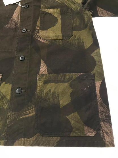 【中古美品】【メンズ】 FOB FACTORY エフオービーファクトリー FRENCH SHIRT JACKET FRC003 フレンチ シャツ ジャケット アウター 145-261026-ty-15-tagh サイズ：1 カラー：モカ 万代Net店