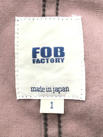 【中古美品】【メンズ】 FOB FACTORY エフオービーファクトリー FRENCH SHIRT JACKET FRC003 フレンチ シャツ ジャケット アウター 145-261026-ty-15-tagh サイズ：1 カラー：モカ 万代Net店
