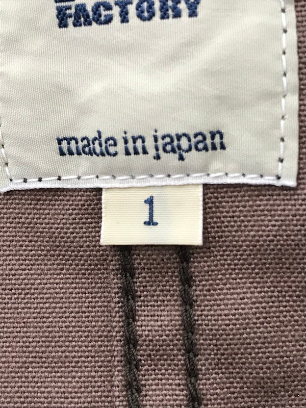 【中古美品】【メンズ】 FOB FACTORY エフオービーファクトリー FRENCH SHIRT JACKET FRC003 フレンチ シャツ ジャケット アウター 145-261026-ty-15-tagh サイズ：1 カラー：モカ 万代Net店