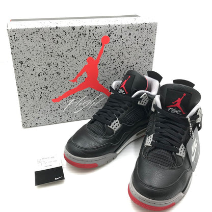 【中古品】【メンズ】 NIKE ナイキ AIR JORDAN 4 RETRO FV5029-006 エアジョーダン 4 レトロ スニーカー 靴 160-261018-na-02-tagh サイズ：27cm US 9 カラー：BLACK/FIRE RED-CEMENT GREY 万代Net店