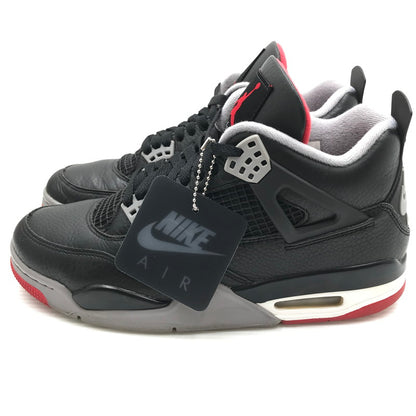 【中古品】【メンズ】 NIKE ナイキ AIR JORDAN 4 RETRO FV5029-006 エアジョーダン 4 レトロ スニーカー 靴 160-261018-na-02-tagh サイズ：27cm US 9 カラー：BLACK/FIRE RED-CEMENT GREY 万代Net店