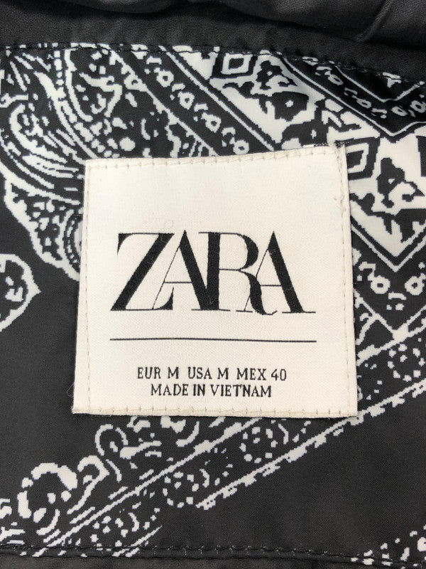 【中古品】【メンズ】 ZARA ザラ PUFFER JACKET パファージャケット アウター 147-261024-na-16-tagh サイズ：M カラー：ブラック 万代Net店