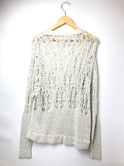 【中古品】【メンズ】 LAD MUSICIAN ラッドミュージシャン 23SS LONG MESH KNIT 2123-031 23年春夏 ロング メッシュ ニット トップス 140-261026-ty-19-tagh サイズ：M カラー：アイボリー 万代Net店