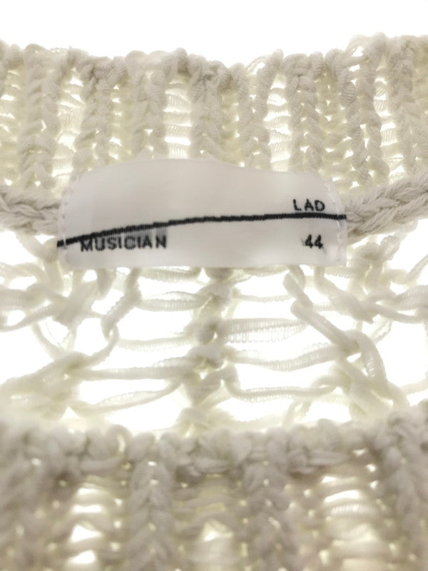 【中古品】【メンズ】 LAD MUSICIAN ラッドミュージシャン 23SS LONG MESH KNIT 2123-031 23年春夏 ロング メッシュ ニット トップス 140-261026-ty-19-tagh サイズ：M カラー：アイボリー 万代Net店