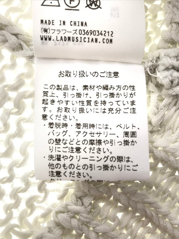 【中古品】【メンズ】 LAD MUSICIAN ラッドミュージシャン 23SS LONG MESH KNIT 2123-031 23年春夏 ロング メッシュ ニット トップス 140-261026-ty-19-tagh サイズ：M カラー：アイボリー 万代Net店