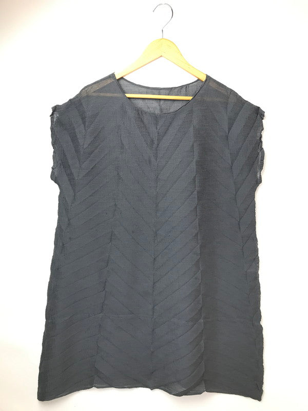 【中古品】【レディース】 ME ISSEY MIYAKE ミー イッセイミヤケ 25SS STAR SEE THROUGH CREPE MI52FT563 25年春夏 スター シースルー クレープ トップス 170-261026-ty-18-tagh サイズ：不明 カラー：グレー 万代Net店